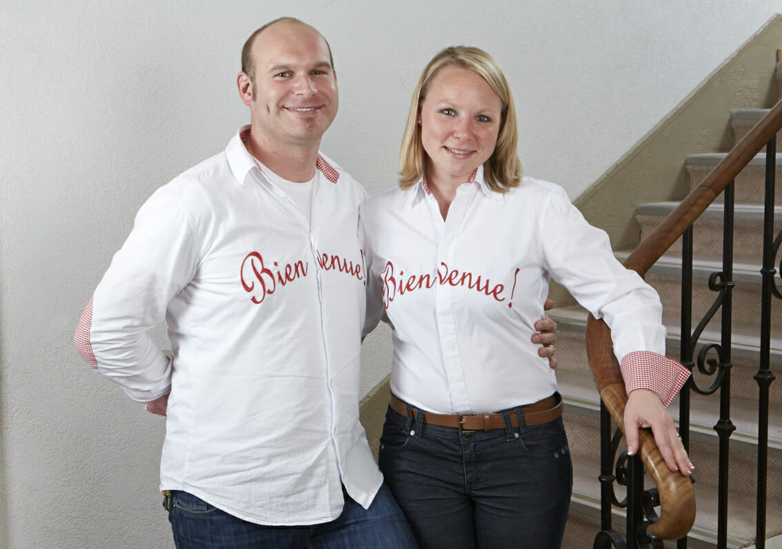 Philippe et Sophie, owners of the Le Beau-Séjour.