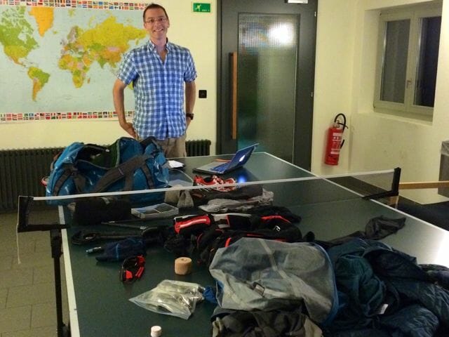 Midnight: probably time to pack my gear and think about heading to sleep.