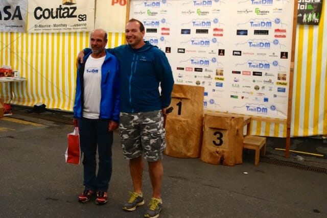 In one of the more touching moments of the evening, Gil Caillet-Bois' father received an award for completing his 40th run of the race.