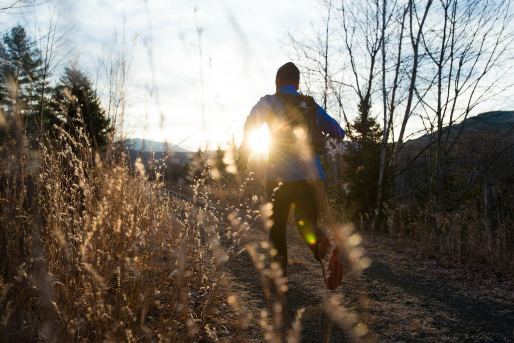 Not the Alps: Trail running outside the door of the Run the Alps U.S. office. 