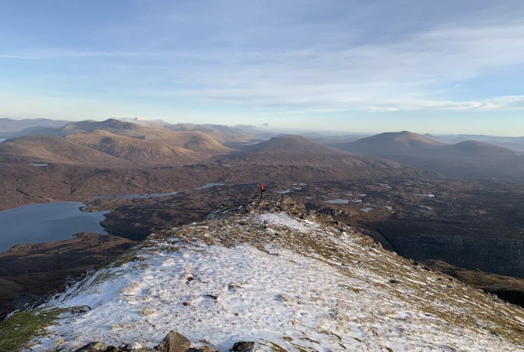 Tiny Heather posing on the Lake District fells