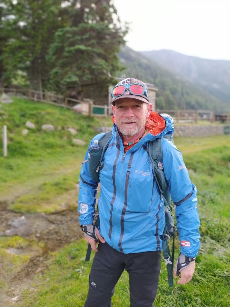 Run the Alps Guide, Gary Daines, on the Tour du Canigou, French Pyrenees