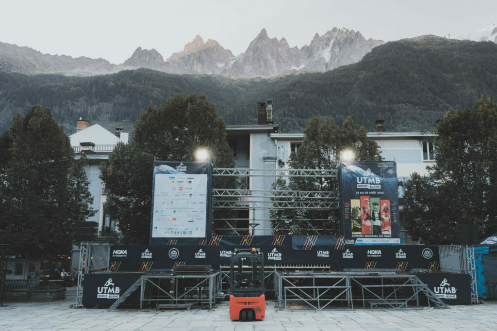 UTMB stage take down