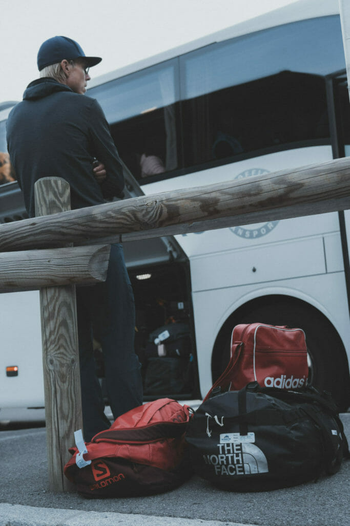 Leaving Chamonix after UTMB