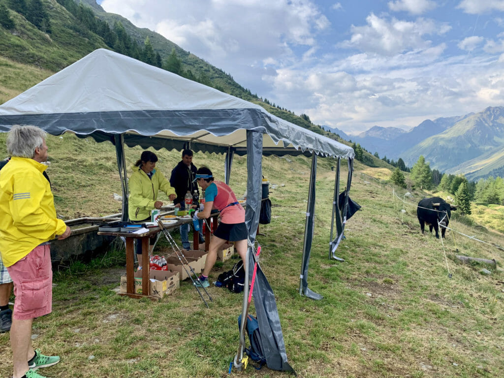 Trail du Velan aid station
