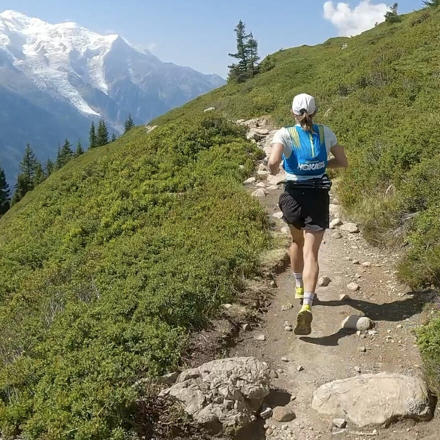 EmilySchmitz running in Chamonix