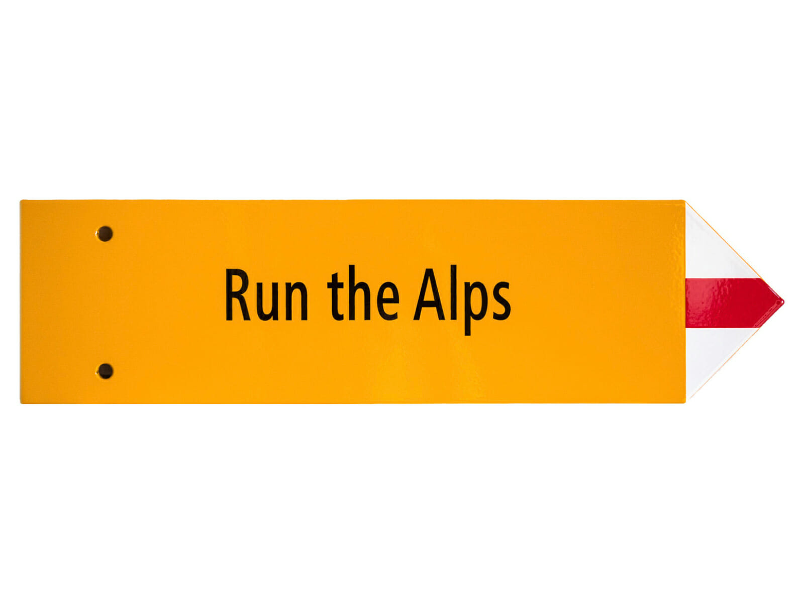 Run the Alps Customizable Trail Sign