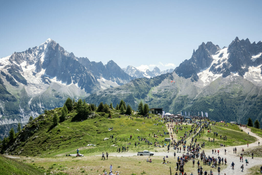 Chamonix finish line