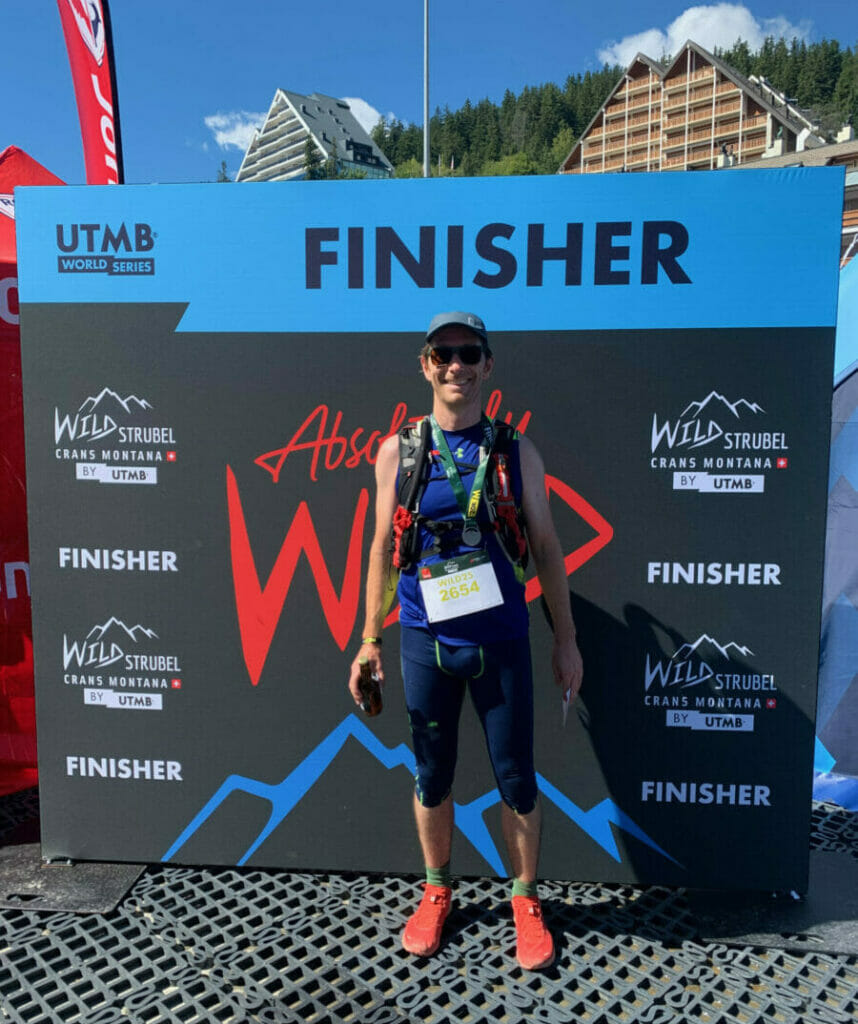 Richard at the finish of Wildstrubel