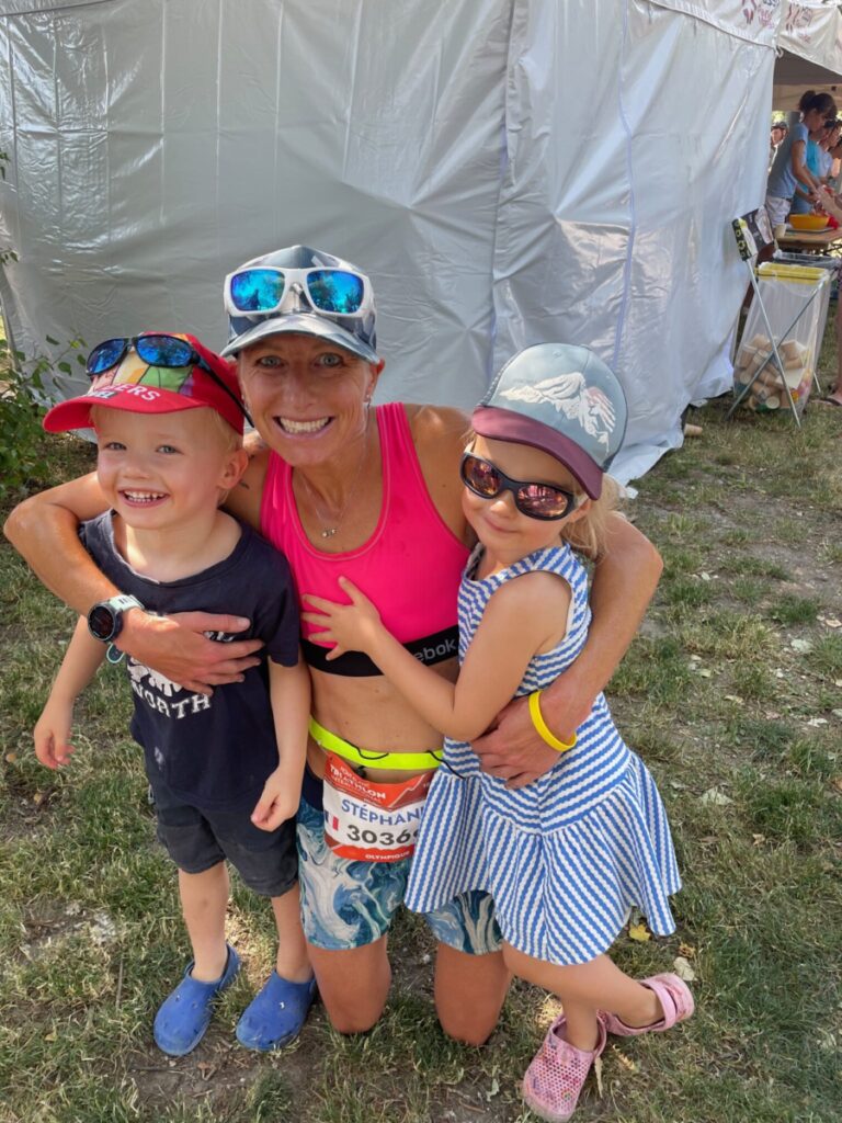 Steph Lightfoot with her twins