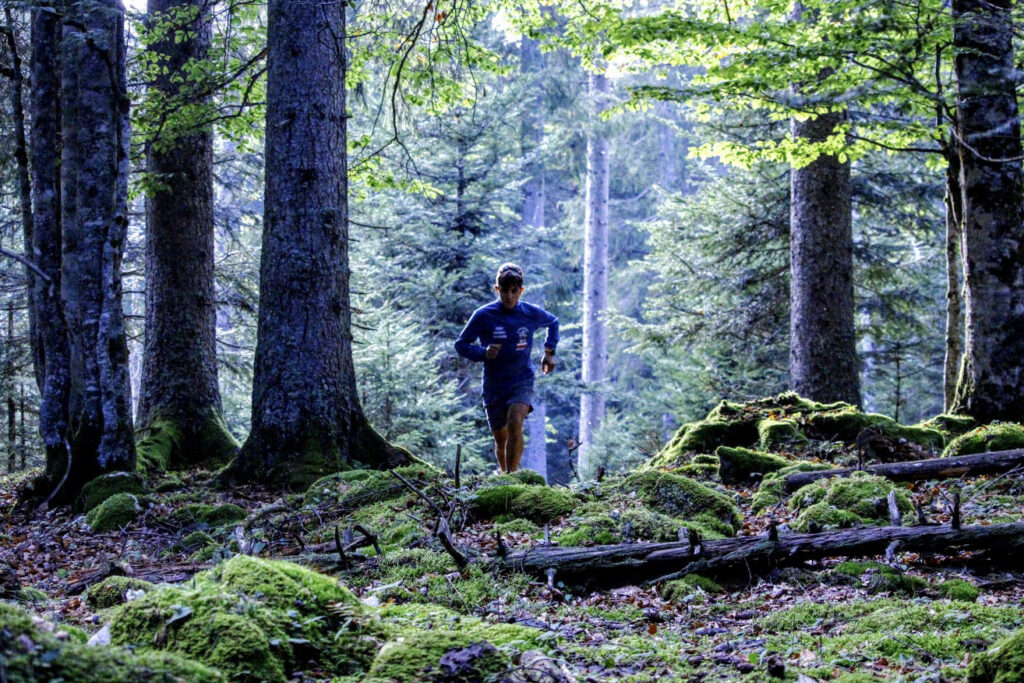 Xavier Thévenard in the Jura mountains. 
