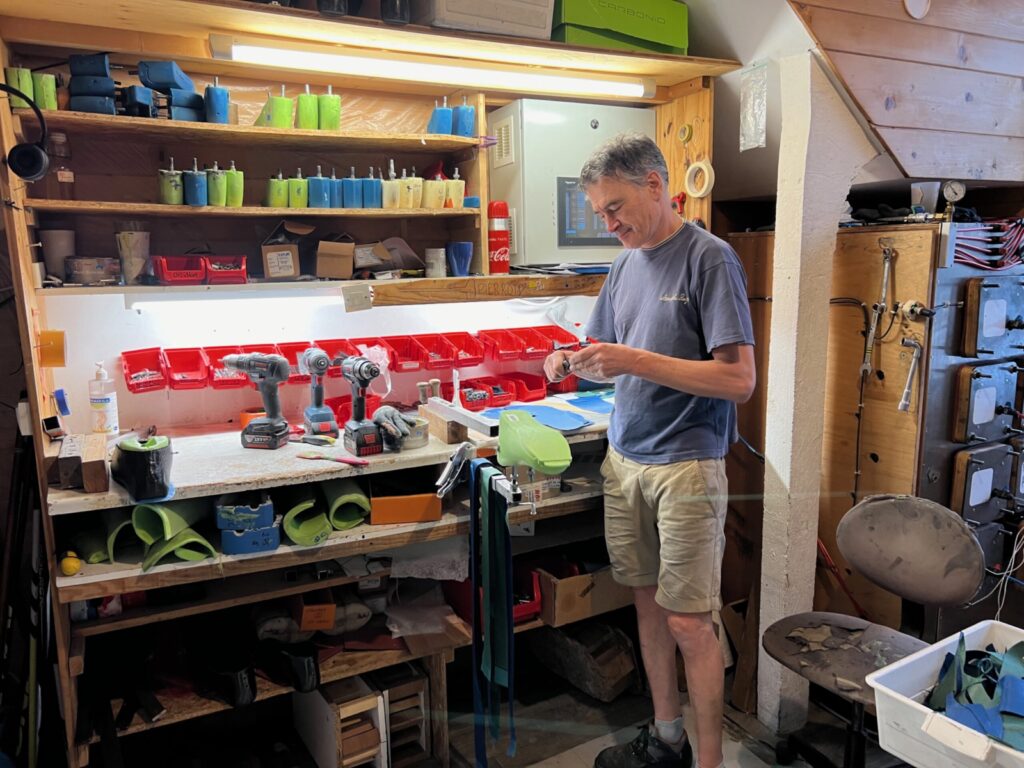 Jim, who works in the oven room to heat the carbon fiber resin.