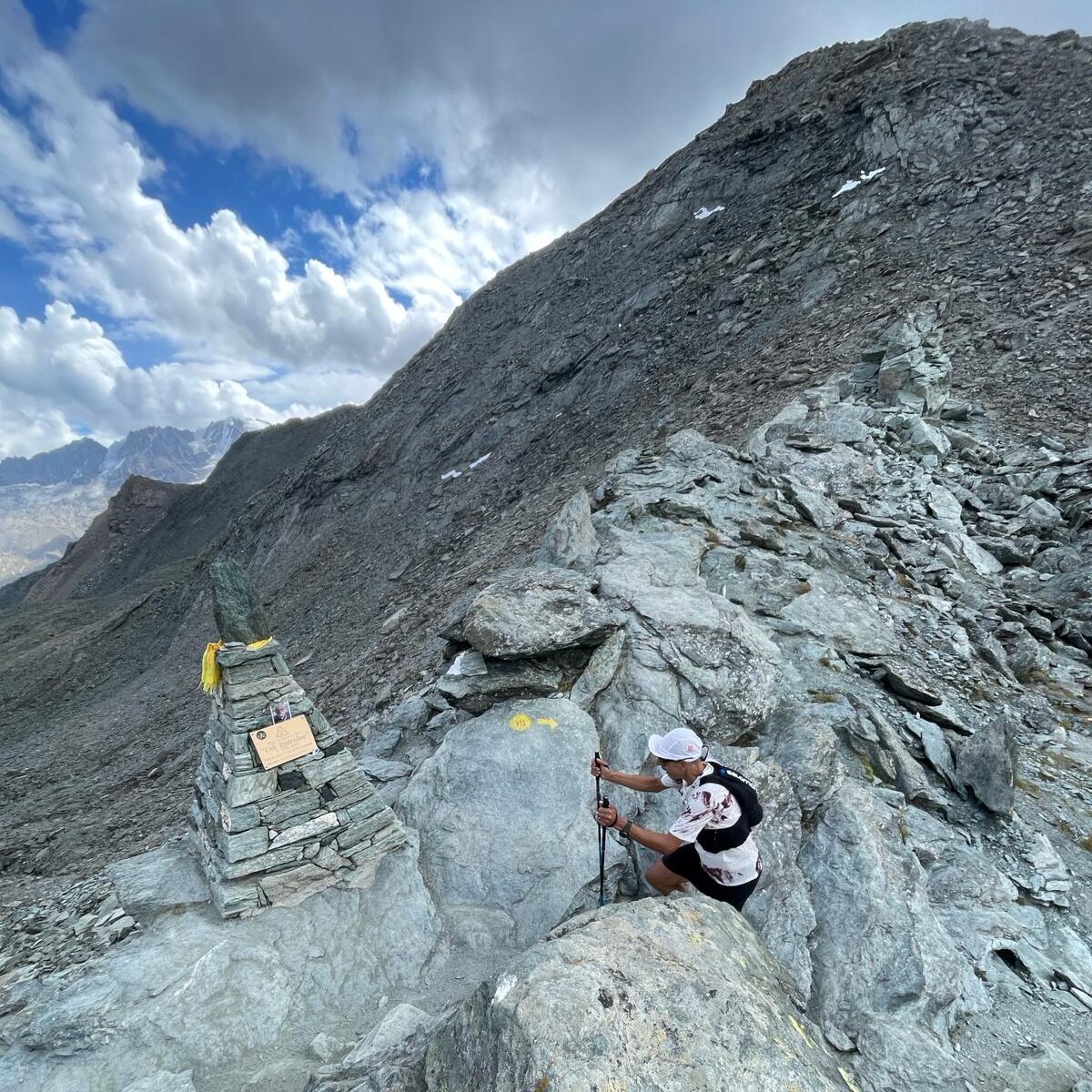 Salomon athlete and trail running star in the Aosta Valley, Giuliano Cavallo