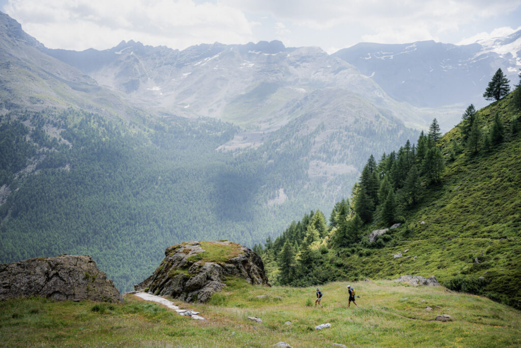 Runners making their way through the TOR trails in northern Italy.